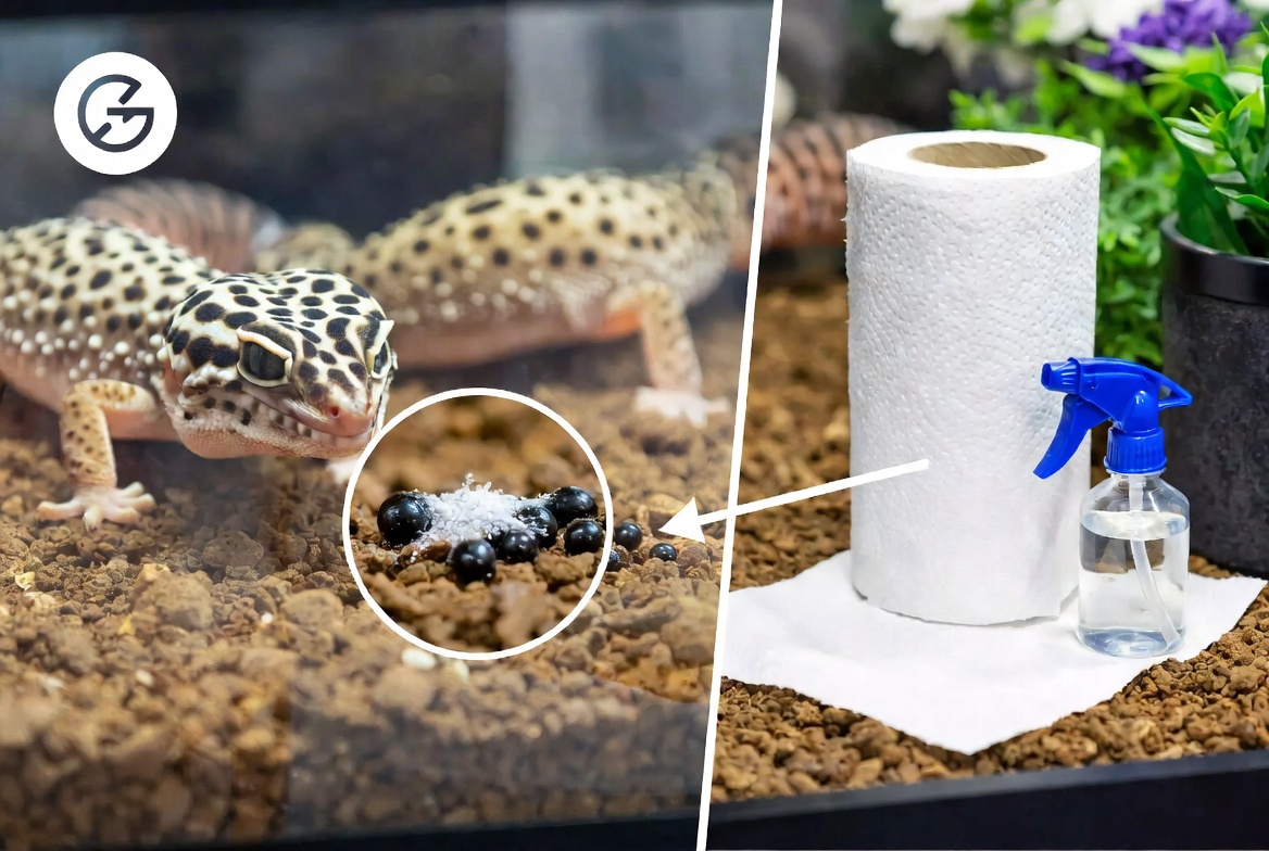 Reconnaître et nettoyer les crottes de gecko