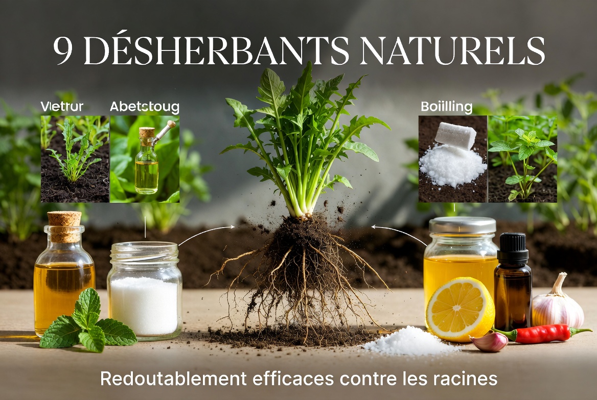 9 désherbants naturels redoutablement efficaces contre les racines