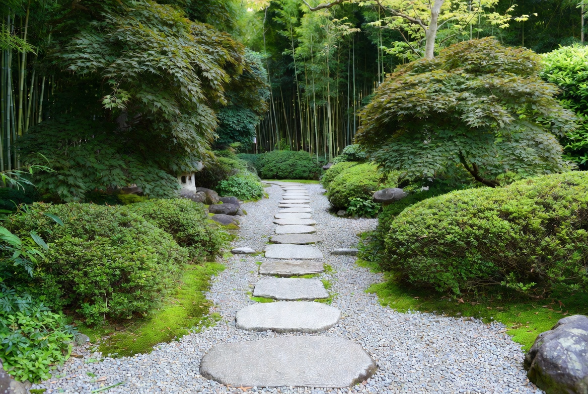 Créer une allée de jardin en pas japonais